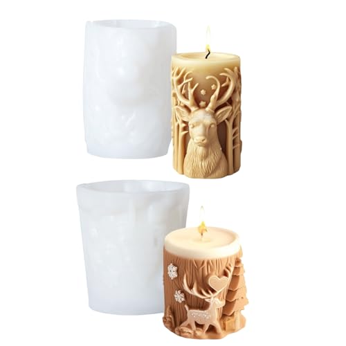 2 x Weihnachts-Silikonformen für Epoxidharz, Zylinder-Silikonformen für handgefertigte Seife 2 x Weihnachts-Silikonformen für Epoxidharz, Zylinder-Silikonformen für handgefertigte Seife von Diogeynu