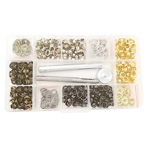 200 Stück/400 Stück Metallknöpfe mit Befestigungszange, Presswerkzeug, sehr geeignet für Kleidung, Nähen, Metallknöpfe mit Befestigungszange, Werkzeug für Kleidung von Diogeynu