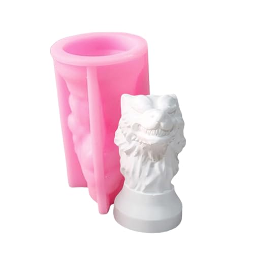 3D Wolf Head Silikonform für Epoxidharz, Seifenherstellung, Heimdekoration 3D Wolf Head Silikonform für Epoxidharz, Seifenherstellung, Heimdekoration von Diogeynu