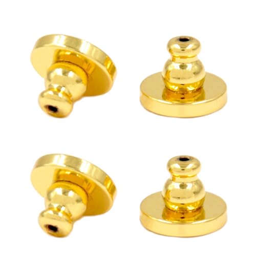 4 x Kupplungs-Ohrring-Verschlüsse für Ohrstecker, vielseitige Ohrring-Stopper, durchbohrte Verschlüsse, Earnut-Stopper 4 x Kupplungs-Ohrring-Verschlüsse für Ohrstecker, vielseitige Ohrring-Stopper, durchbohrte Verschlüsse, Earnut-Stopper von Diogeynu