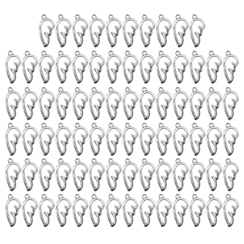 80 Stück Flügelförmige Anhänger für Schmuck, Legierung, Charm-Halsketten, Armbänder, Zubehör 80 Stück Flügelförmige Anhänger für Schmuck, Legierung, Charm-Halsketten, Armbänder, Zubehör von Diogeynu