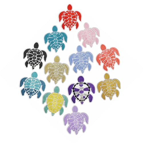 Auffällige bestickte Schildkröten-Applikation für Kleidung, Mützen, Nähen, Schals, Hochzeitskleider, Dekorationen, Zubehör von Diogeynu
