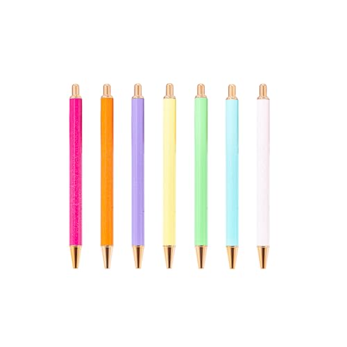 Diogeynu 7/8/10 Stück Büro-Stift, einziehbarer Kugelschreiber, Business-Stift, Metall-Kugelschreiber, schreiben Sie reibungslos von Diogeynu