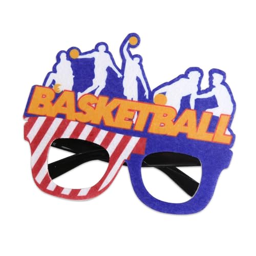 Diogeynu Basketball-Brillenrahmen, lustige dekorative Brille, Foto-Requisiten, Basketballspiel, Brille für Sport-Motto-Party, Basketball, Partybrille Diogeynu Basketball-Brillenrahmen, lustige dekorative Brille, Foto-Requisiten, Basketballspiel, Brille für Sport-Motto-Party, Basketball, Partybrille von Diogeynu