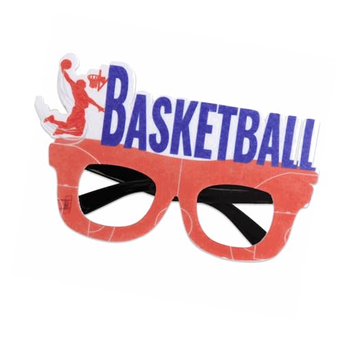 Diogeynu Basketball-Brillenrahmen, lustige dekorative Brille, Foto-Requisiten, Basketballspiel, Brille für Sport-Motto-Party, Basketball, Partybrille von Diogeynu