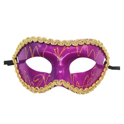 Diogeynu Handbemalte Maskerade halbes Gesicht Halloween Augenmaskerade Augenmasken für Männer Frauen Maskerade Cosplay Diogeynu Handbemalte Maskerade halbes Gesicht Halloween Augenmaskerade Augenmasken für Männer Frauen Maskerade Cosplay von Diogeynu