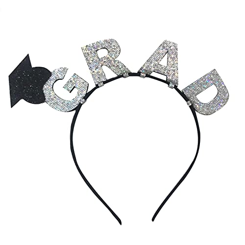 Diogeynu Kopfschmuck für Schüler, Abschlussfeier, Glitzer, Kopfbedeckung, Bachelor Universität, Abschlussfeier, Haarreif von Diogeynu