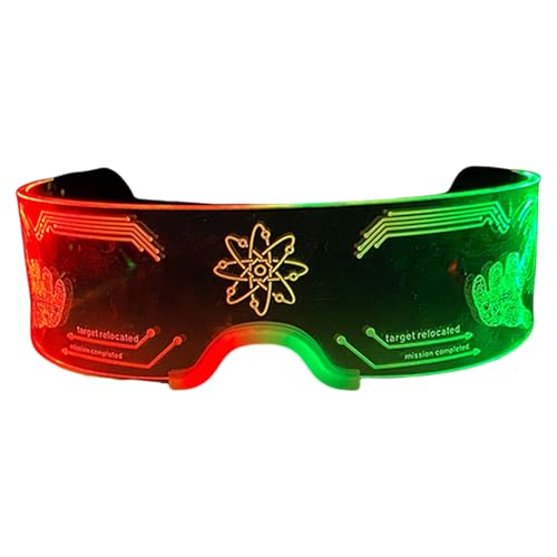 Diogeynu LED-Gläser, coole leuchtende Brille, neue Partybrille für Nachtveranstaltungen und Persönlichkeitsausdruck Diogeynu LED-Gläser, coole leuchtende Brille, neue Partybrille für Nachtveranstaltungen und Persönlichkeitsausdruck von Diogeynu