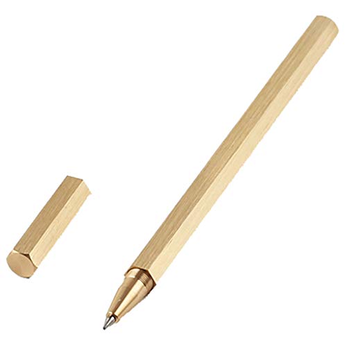 Diogeynu Luxus-Kugelschreiber, sechseckiger Körper, schwarzer Tintenroller, 0,5 mm Spitze, für Männer und Frauen, professionelles Bürogeschenk von Diogeynu