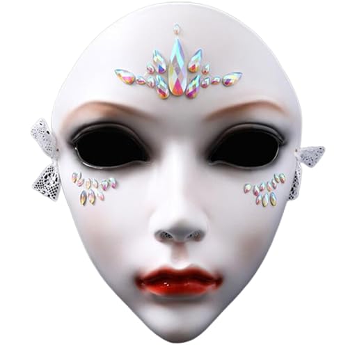 Diogeynu Maskerade Beauty Mechanische Vollgesichtsparty Halloween Cosplay für Frauen Männer Ästhetik von Diogeynu