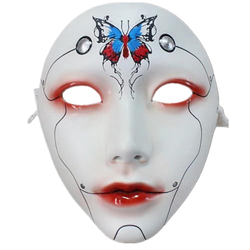 Diogeynu Maskerade Beauty Mechanische Vollgesichtsparty Halloween Cosplay für Frauen Männer Ästhetik von Diogeynu