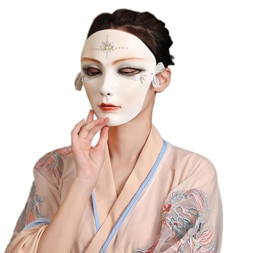 Diogeynu Maskerade Beauty Mechanische Vollgesichtsparty Halloween Cosplay für Frauen Männer Ästhetik von Diogeynu