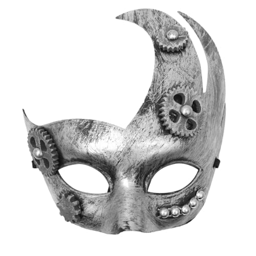 Diogeynu Unisex gezackte Maskerade Cosplay Sterevunk halbes Gesicht für Karneval Halloween Dress Up Party Geschenke Diogeynu Unisex gezackte Maskerade Cosplay Sterevunk halbes Gesicht für Karneval Halloween Dress Up Party Geschenke von Diogeynu