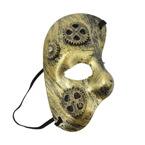 Diogeynu Unisex gezackte Maskerade Cosplay Sterevunk halbes Gesicht für Karneval Halloween Dress Up Party Geschenke Diogeynu Unisex gezackte Maskerade Cosplay Sterevunk halbes Gesicht für Karneval Halloween Dress Up Party Geschenke von Diogeynu
