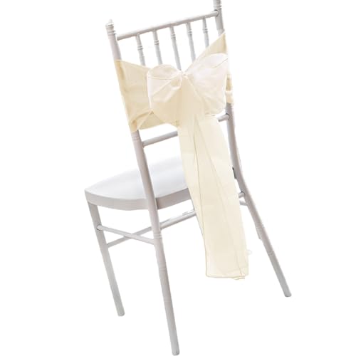 Diogeynu Verschönert Hochzeitsstimmung, Stuhlrückenschärpe, Schleifen, Polyester, Stuhlschleife für Feiern, Stuhlhussen von Diogeynu