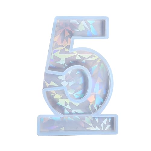 Epoxidharz-Form mit arabischen Zahlen, 0–9, digitale Zahlenanhänger, Silikon, Kuchendekoration, Backzubehör von Diogeynu