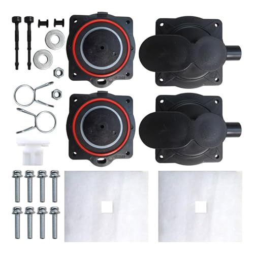 Ersatz-Membran-Filterschrauben-Set für Luftpumpen, Ersatz für Hiblow HP80-0117, HP80-0110, HP80, HP60, CS103EL AS500 Ersatz-Membran-Filterschrauben-Set für Luftpumpen, Ersatz für Hiblow HP80-0117, HP80-0110, HP80, HP60, CS103EL AS500 von Diogeynu