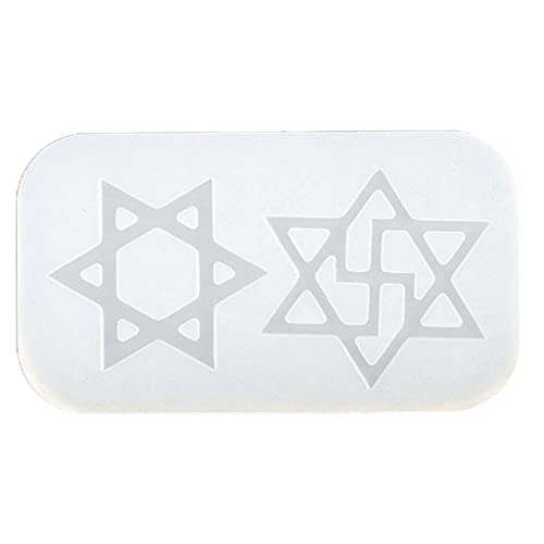Glänzender sechszackiger Stern/kleiner Planet, Schlüsselanhänger, Silikon, Epoxidharz, Anhänger, Schmuck für Halloween, Geschenk, Anhänger, Schmuckherstellung von Diogeynu
