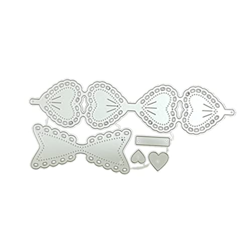 Metall-Stanzschablone mit Schleife, für Scrapbooking, Album, Papierkarten, Präge, Dekoration, Scrapbooking, Stanzformen für Kartenherstellung von Diogeynu