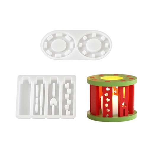 Silikon-Kerzenhalter-Formen für Epoxidharz-Ständer, zylinderförmig, quadratisch, Silikon-Teelichthalter Silikon-Kerzenhalter-Formen für Epoxidharz-Ständer, zylinderförmig, quadratisch, Silikon-Teelichthalter von Diogeynu