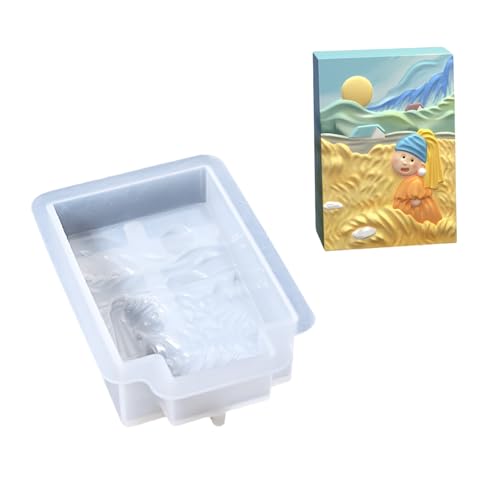 Silikonform mit Sonnenblumen-Motiv und abnehmbarer Staffelei, Silikonstruktur für handgefertigte Projekte, Silikonform Silikonform mit Sonnenblumen-Motiv und abnehmbarer Staffelei, Silikonstruktur für handgefertigte Projekte, Silikonform von Diogeynu