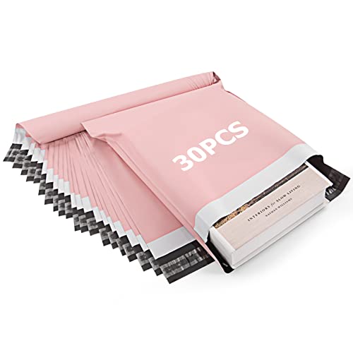 Dioxide 30pcs Versandbeutel, Bunte Versandtaschen, Wasserdichte Kuriertaschen Versandtaschen Warensendung Pakete für Versand den Versand von Kleidung, Kartons (Rosa 25x35) von Dioxide
