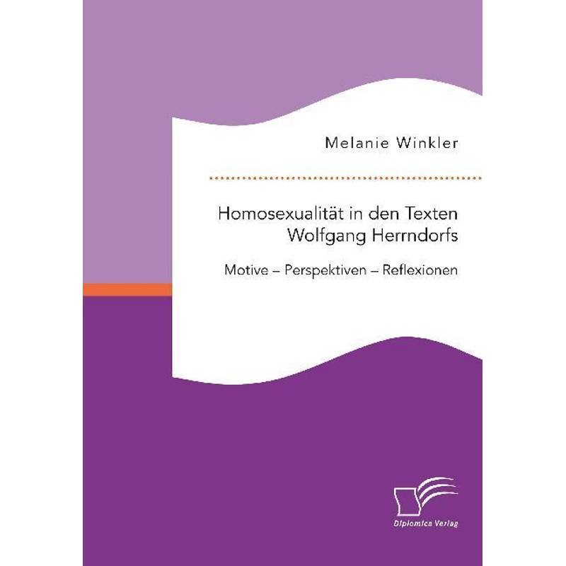 Homosexualität In Den Texten Wolfgang Hernndorfs. Motive - Perspektiven - Reflexionen - Melanie Winkler, Kartoniert (TB) von Diplomica