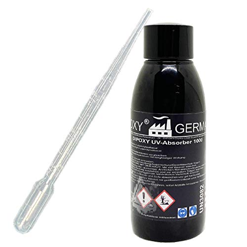 100ml UV-Absorber Anti Gelb Vergilben Blocker Epoxidharz Epoxidharz Epoxy+ Pipette von Dipoxy