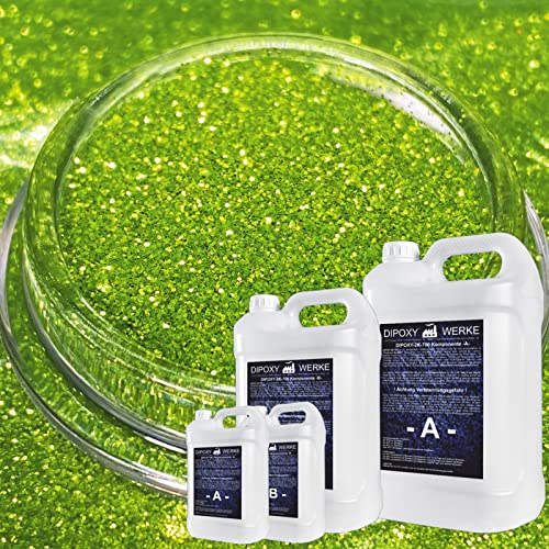 Dipoxy 2K-700 Epoxidharz mit Pigment 0,75kg + 10g Grün08 von Dipoxy
