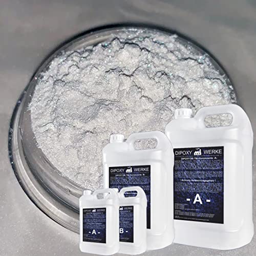 Dipoxy 2K-700 Epoxidharz mit Pigment 1,5kg + 25g Weiss01 von Dipoxy