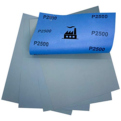 Dipoxy - Wasserfestes Schleifpapier P2500 Bogen 230 x 280 mm für den Nassschliff von Dipoxy