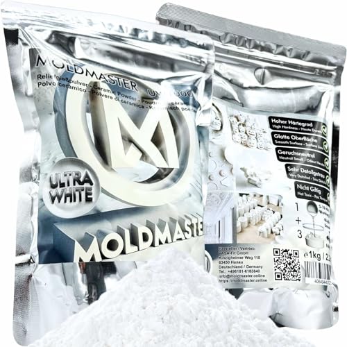 MoldMaster Gießpulver weiß Reliefgießpulver 10kg für Detailgetreue Reliefs, Kunst- und Bastelprojekte | Schnelltrocknend, Ungiftig, Vielseitig Einsetzbar MoldMaster Gießpulver weiß Reliefgießpulver 10kg für Detailgetreue Reliefs, Kunst- und Bastelprojekte | Schnelltrocknend, Ungiftig, Vielseitig Einsetzbar von Dipoxy