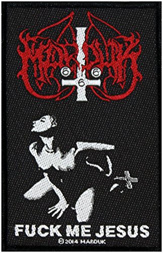 MARDUK Aufnäher FUCK ME JESUS Patch gewebt 7 x 10 cm von Direkt lieferbar - innerhalb von 48 Stunden wird von uns versendet. Directly available