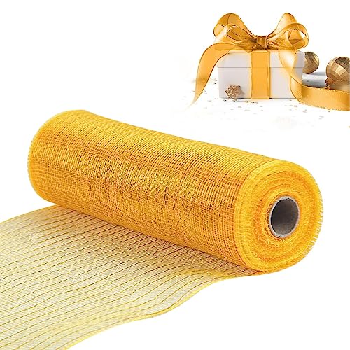 Poly Deco Netzrolle, Drahtband, weiches Poly-Mesh-Dekor für Dekoration, Kränze, Schleifen von Dirfuny