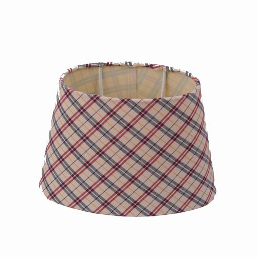 Lampenschirm für Tischleuchte in Oval Oxford Kariert Rot Tischlampe Nachttischlampe Lampenschirm für Tischleuchte in Oval Oxford Kariert Rot Tischlampe Nachttischlampe von Dirk Davids Leuchten GmbH