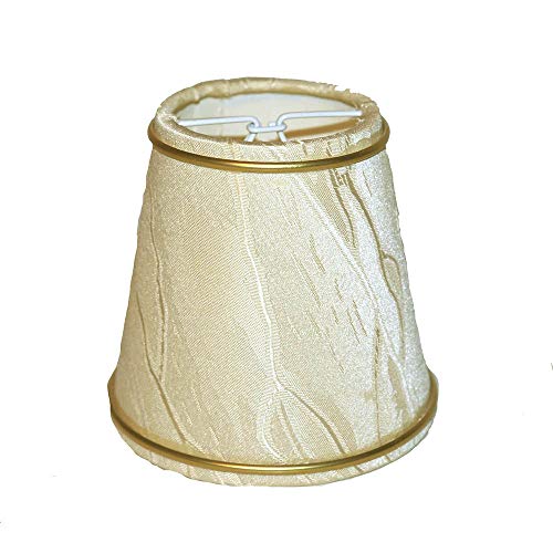 Lampenschirm Aufstecker Struktur Beige + Goldprofiel Kronleuchter klemmschirm Lampenschirm Aufstecker Struktur Beige + Goldprofiel Kronleuchter klemmschirm von Dirk Davids Leuchten GmbH