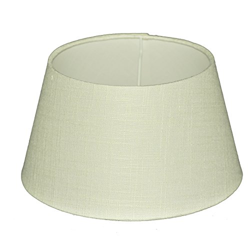 Lampenschirm für Tischleuchte in Rund Leinen Creme TL 25-18-14 von Dirk Davids Leuchten GmbH
