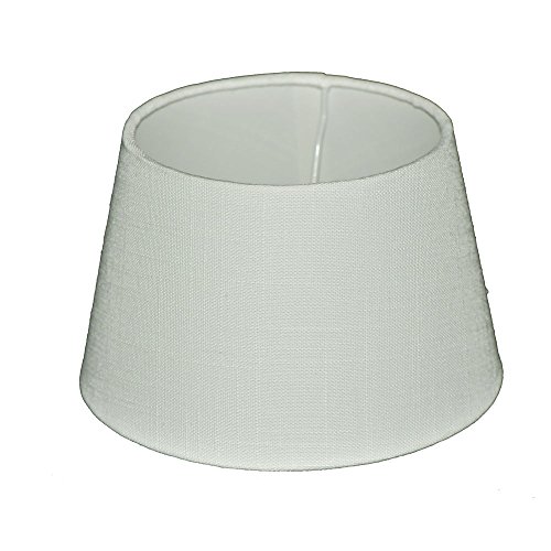Lampenschirm für Tischleuchte in Rund Leinen Weiß TL 20-15-13 von Dirk Davids Leuchten GmbH