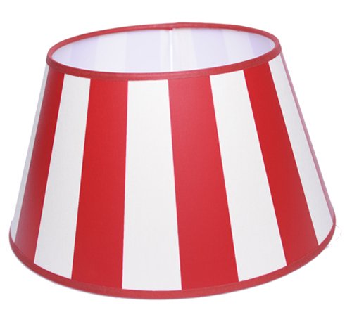 Lampenschirm für Tischleuchte in Streifen Rot TL 30-20-17 von Dirk Davids Leuchten GmbH