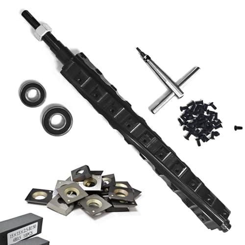 33.0 cm Spiralschneiderkopf für Ridgid R4331 Dickenhobel 13 Zoll Spiralschneiderkopf für Holzbearbeitung Hobel, 4 Reihen 45 Stück Reversible Hartmetalleinsätze 33.0 cm Spiralschneiderkopf für Ridgid R4331 Dickenhobel 13 Zoll Spiralschneiderkopf für Holzbearbeitung Hobel, 4 Reihen 45 Stück Reversible Hartmetalleinsätze von Dirtech