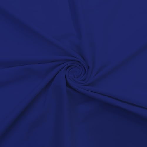 Baumwoll-Samtstoff, 114 cm breit, nicht dehnbar, für Kostüme, Kleider, Basteln, Dekoration, Königsblau von Discount Fabrics LTD