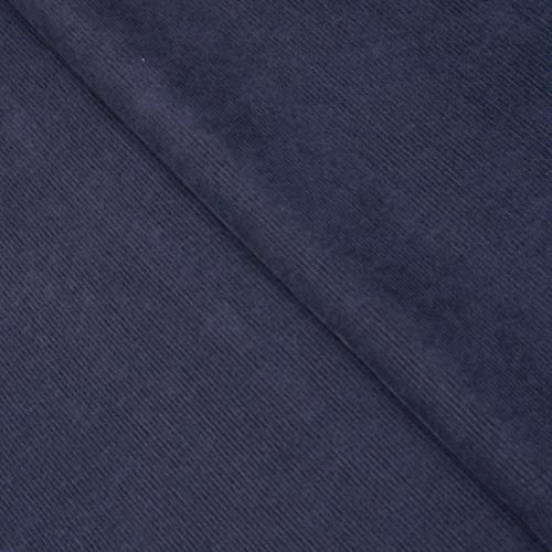 Cordstoff 8 Wale Material Jumbo Cord 150 cm breit Kleiderhose (Meterware, Marineblau) von Discount Fabrics LTD