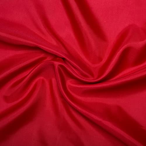 Futterstoff für Kleider, antistatisch, Meterware, 150 cm breit, 100% Polyester, Rot von Discount Fabrics LTD