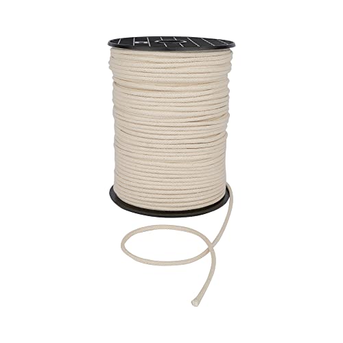 Natürliche Paspelschnur zum Nähen, Kissen, Polsterung – Premium-Kissen-Paspelschnur, 4 mm, Nahtbindung, Polsterkantenverkleidung, Paspelkissen, Polsterpaspelierschnur, Nähen (Natur, 10 m) von Discount Fabrics LTD