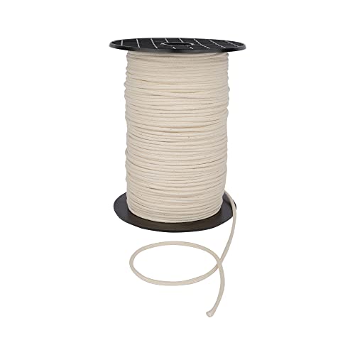 Natürliche Paspelschnur zum Nähen, Kissen, Polsterung – Premium-Kissen-Paspelschnur 3 mm, Nahtbindung, Polsterkantenverkleidung, Paspelkissen, Polsterpaspelierschnur, Nähen (Natur, 5 m) von Discount Fabrics LTD