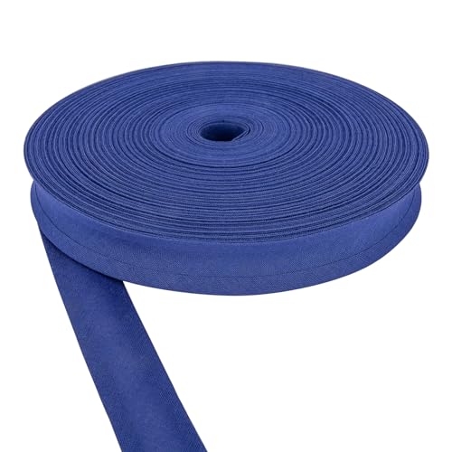 Schrägband, 100% Baumwolle, 13 mm, 25 mm breit, 33 m lange Rolle, Königsblau Schrägband, 100% Baumwolle, 13 mm, 25 mm breit, 33 m lange Rolle, Königsblau von Discount Fabrics LTD