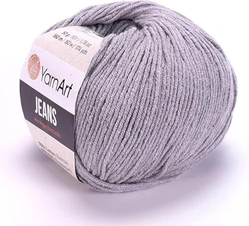 Yarn Art Jeans - Premium Baumwollgarn zum Häkeln & Stricken - Vielzahl von Farben - Ideal für Doppelstricken, Kammgewicht, Baby-Projekte, T-Shirt-Garn & mehr, Farbe 46, 1 Packung Yarn Art Jeans - Premium Baumwollgarn zum Häkeln & Stricken - Vielzahl von Farben - Ideal für Doppelstricken, Kammgewicht, Baby-Projekte, T-Shirt-Garn & mehr, Farbe 46, 1 Packung von Discount Fabrics LTD