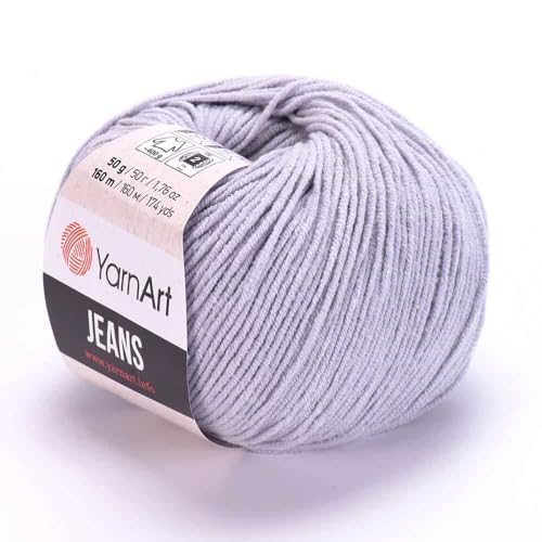 Yarn Art Jeans - Premium Baumwollgarn zum Häkeln & Stricken - Vielzahl von Farben - Ideal für Doppelstricken, Kammgewicht, Baby-Projekte, T-Shirt-Garn & mehr - Markenqualität von Lion Yarn Art Jeans - Premium Baumwollgarn zum Häkeln & Stricken - Vielzahl von Farben - Ideal für Doppelstricken, Kammgewicht, Baby-Projekte, T-Shirt-Garn & mehr - Markenqualität von Lion von Discount Fabrics LTD