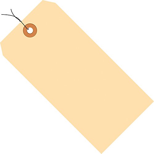 Versandanhänger, vorverdrahtet, 10 Stück, 14 x 7 cm, Manila, 1000 Stück Discount Shipping USA von Discount Shipping USA