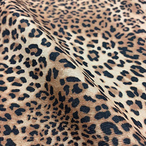 Animal Skins Digitaler Baumwoll-Leinenstoff, für Vorhänge, Polstermöbel, 140 cm breit, Verkauf pro halbem Meter (Jaguar cremefarben) von Discover Lifestyle & Fashion Fabrics